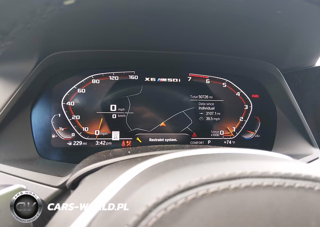 2021 BMW X6 M50I VIN:5UXCY8C06M9H41935 - 7
