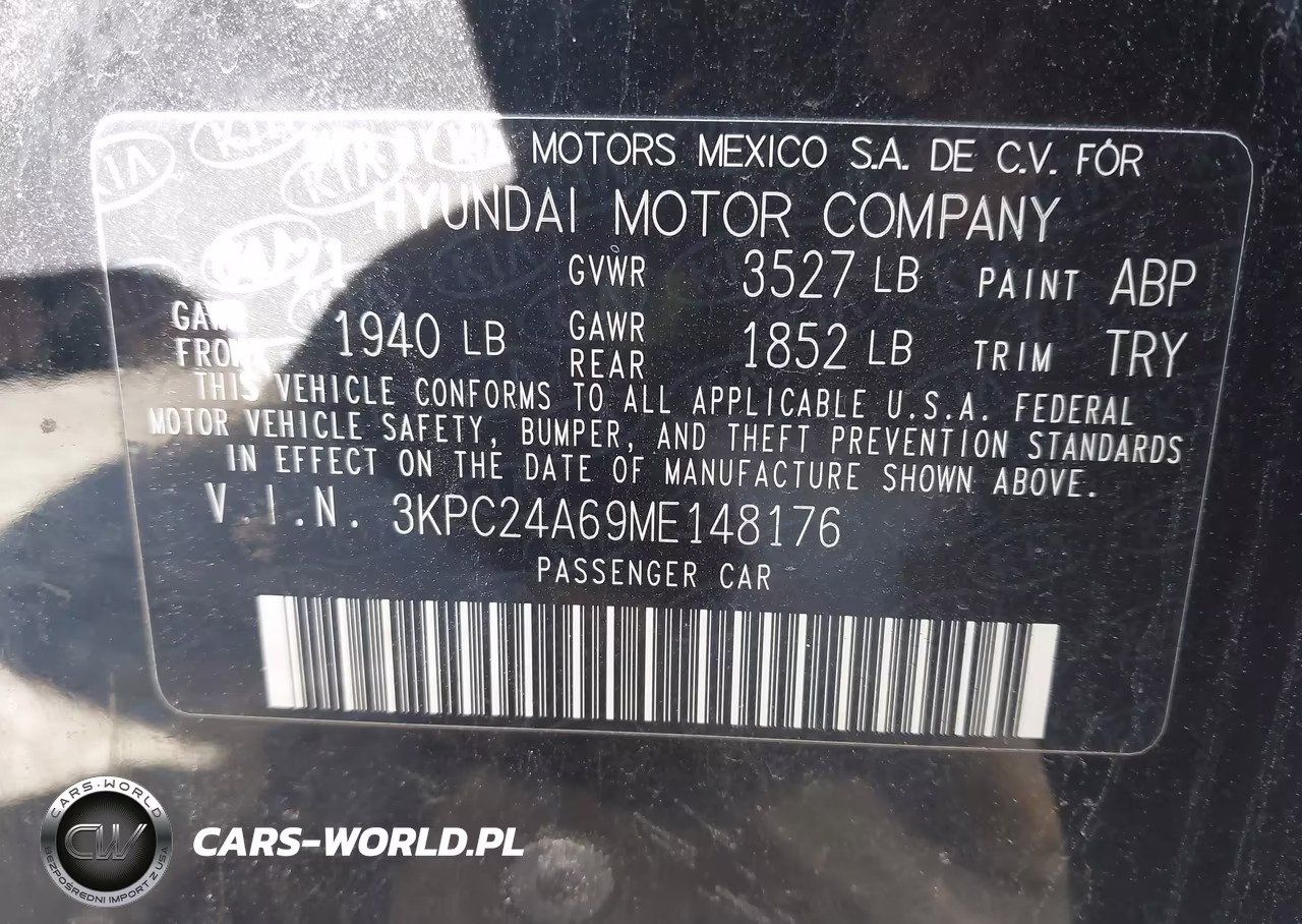 2021 Hyundai Accent Se VIN:3KPC24A69ME148176 - 9