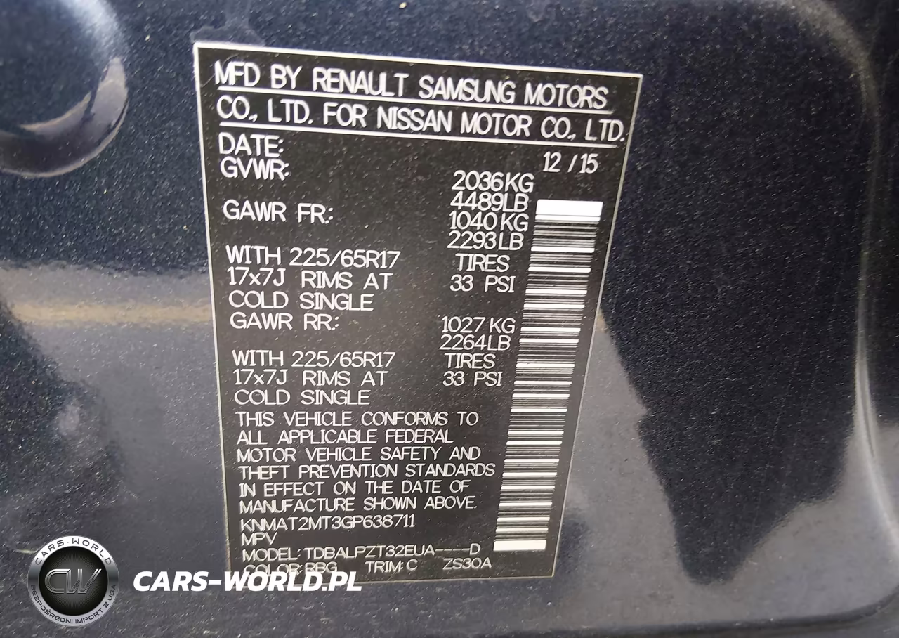 2016 NISSAN ROGUE S VIN:KNMAT2MT3GP638711 - 9
