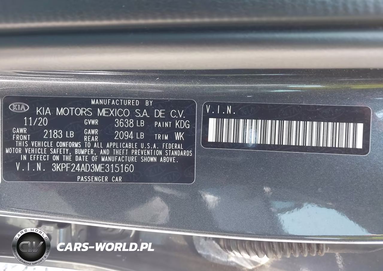 2021 Kia Forte Fe VIN:3KPF24AD3ME315160 - 9
