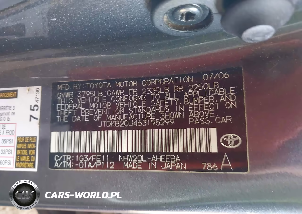 2006 Toyota Prius VIN:JTDKB20U463195299 - 9