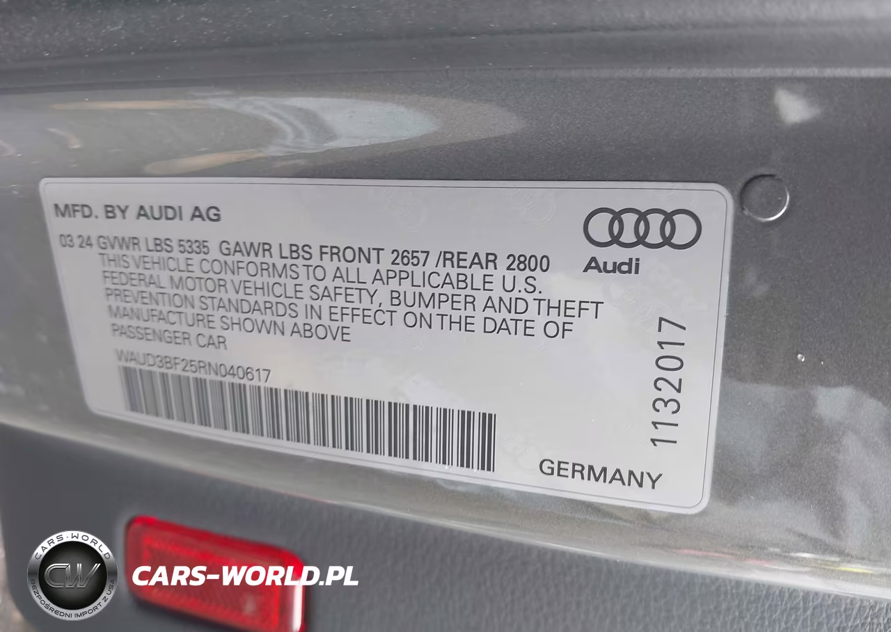 2024 Audi A6 Premium 45 Tfsi Quattro S Tronic VIN:WAUD3BF25RN040617 - 9