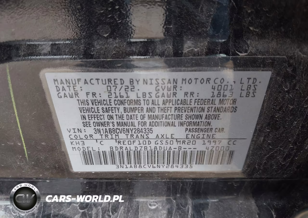 2022 Nissan Sentra Sv Xtronic Cvt VIN:3N1AB8CV6NY284335 - 9