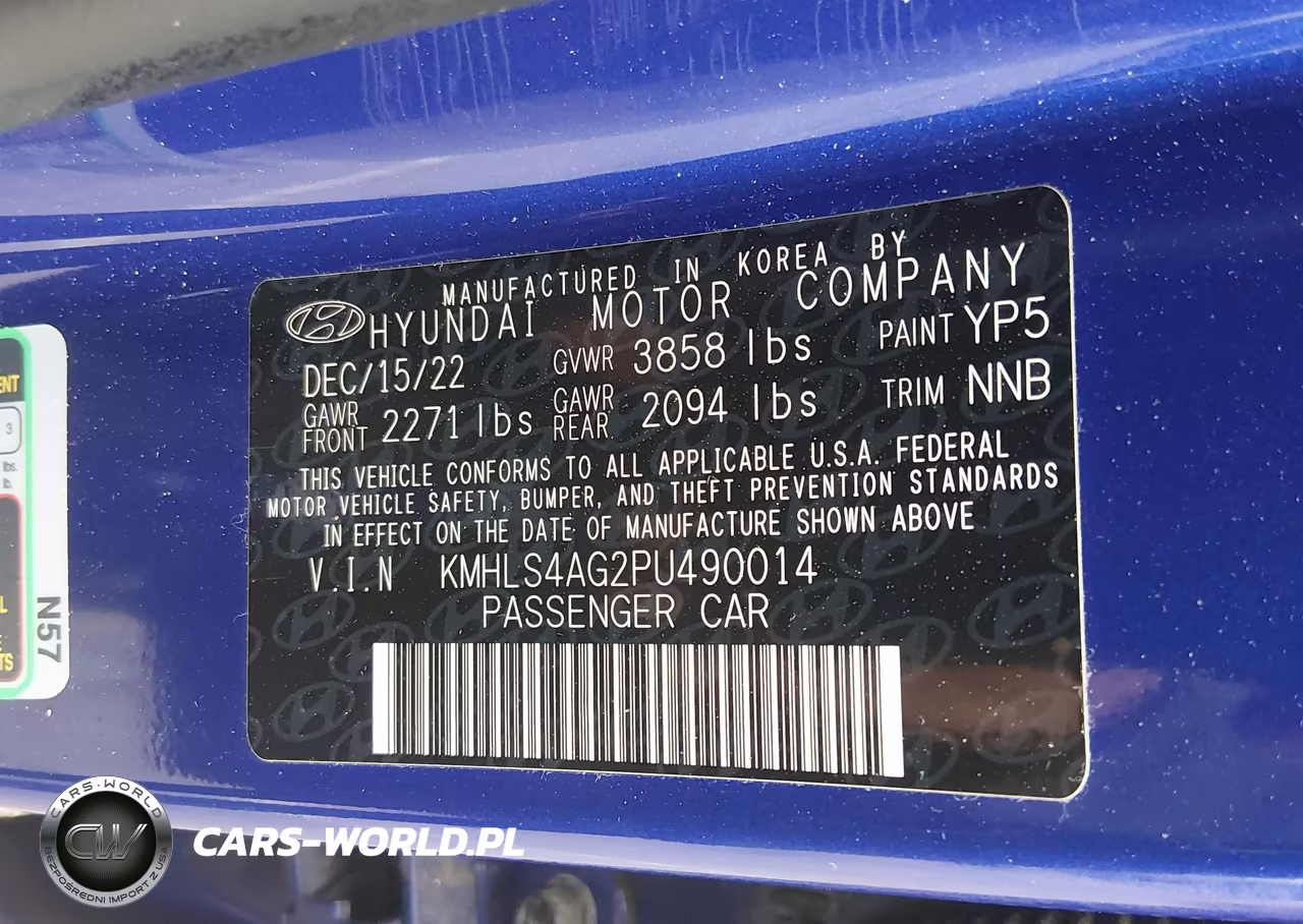 2023 Hyundai Elantra Sel VIN:KMHLS4AG2PU490014 - 9