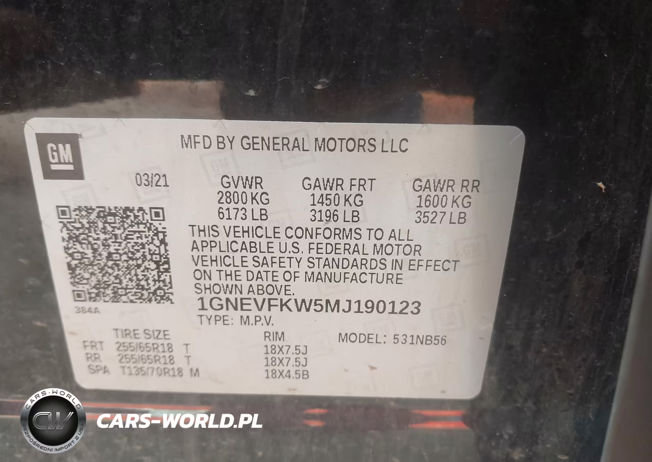2021 Chevrolet Traverse Awd Ls VIN:1GNEVFKW5MJ190123 - 9