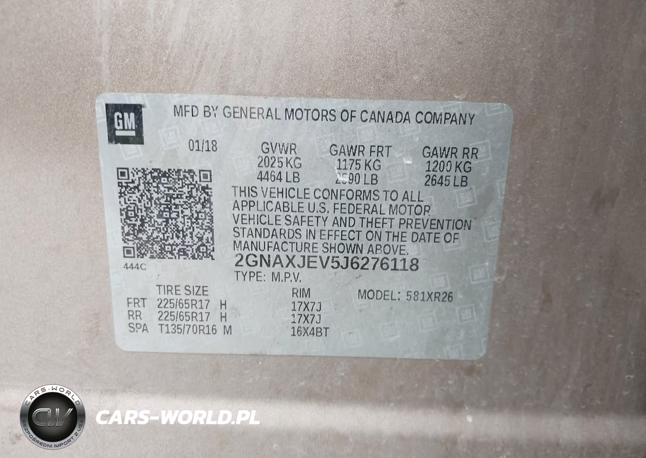 2018 Chevrolet Equinox Lt VIN:2GNAXJEV5J6276118 - 9