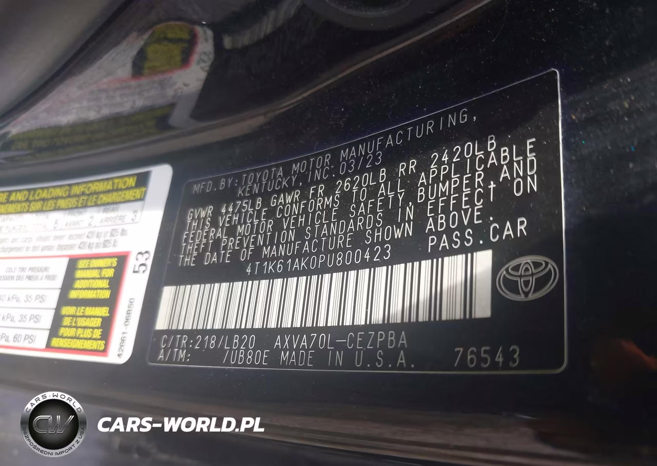 2023 Toyota Camry Xse VIN:4T1K61AK0PU800423 - 9
