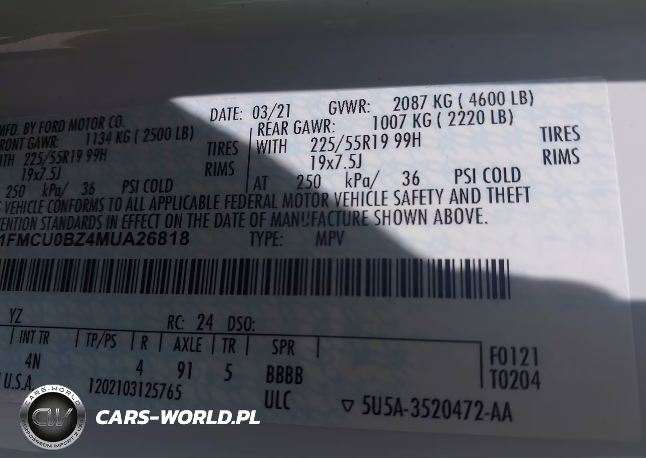 2021 Ford Escape Se Hybrid VIN:1FMCU0BZ4MUA26818 - 9