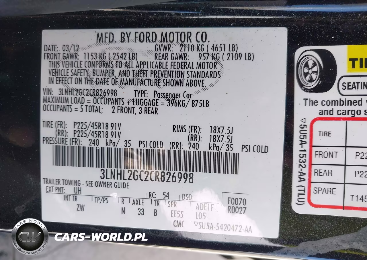 2012 Lincoln Mkz VIN:3LNHL2GC2CR826998 - 9