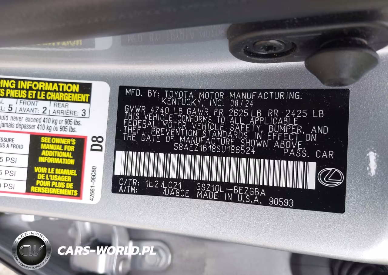 2025 Lexus Es 350 Luxury VIN:58AEZ1B18SU186524 - 9