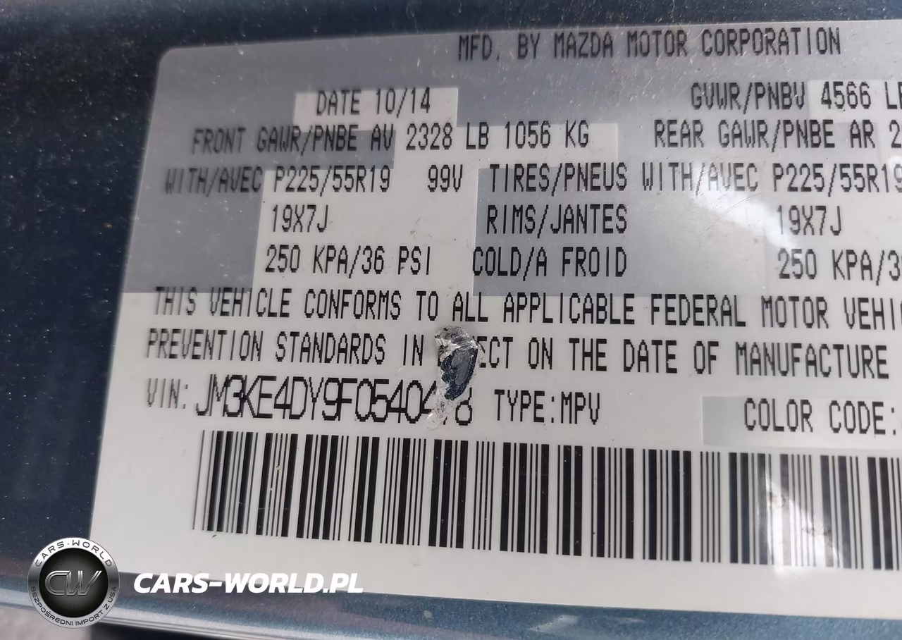 2015 Mazda Cx-5 Grand Touring VIN:JM3KE4DY9F0540478 - 9