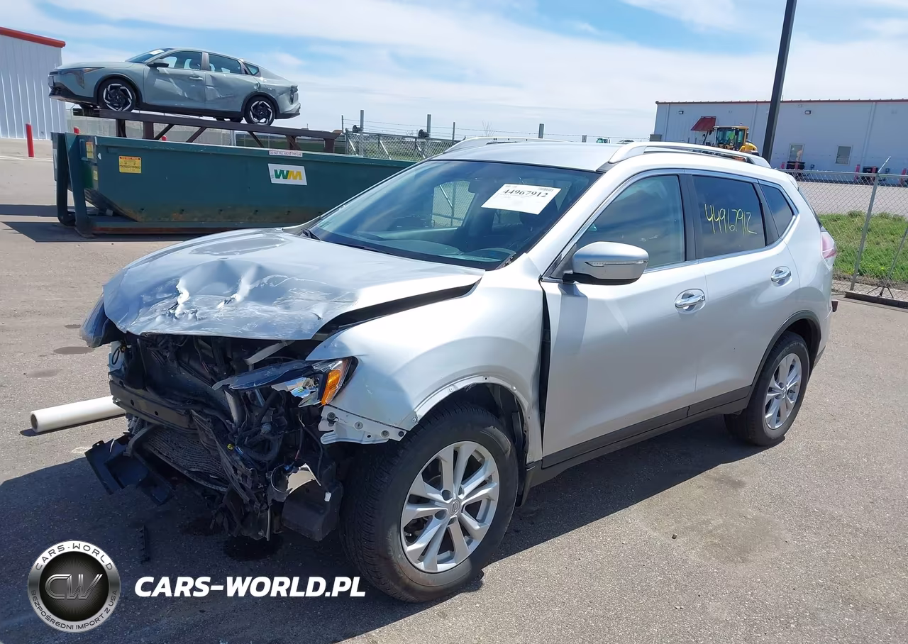 2015 Nissan Rogue Sv VIN:KNMAT2MV3FP538852 - 2