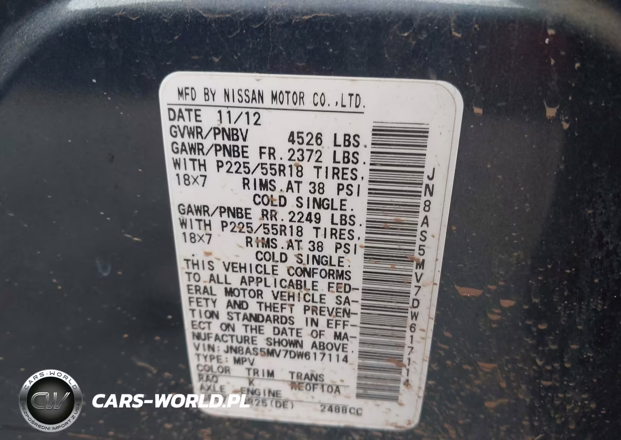 2013 Nissan Rogue Sv W-Sl Pkg VIN:JN8AS5MV7DW617114 - 9