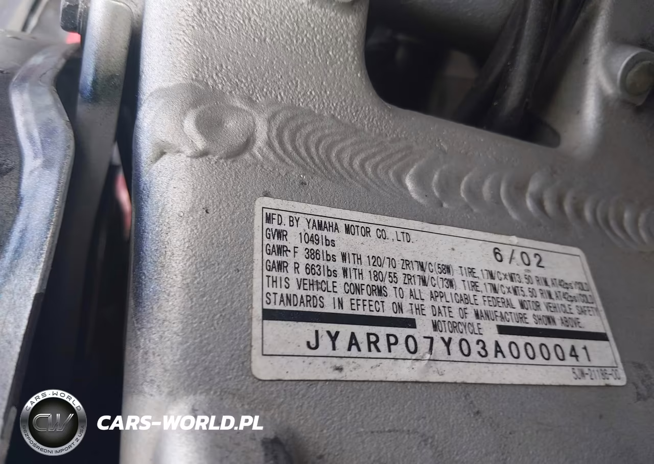 2003 Yamaha Fjr1300 VIN:JYARP07Y03A000041 - 10