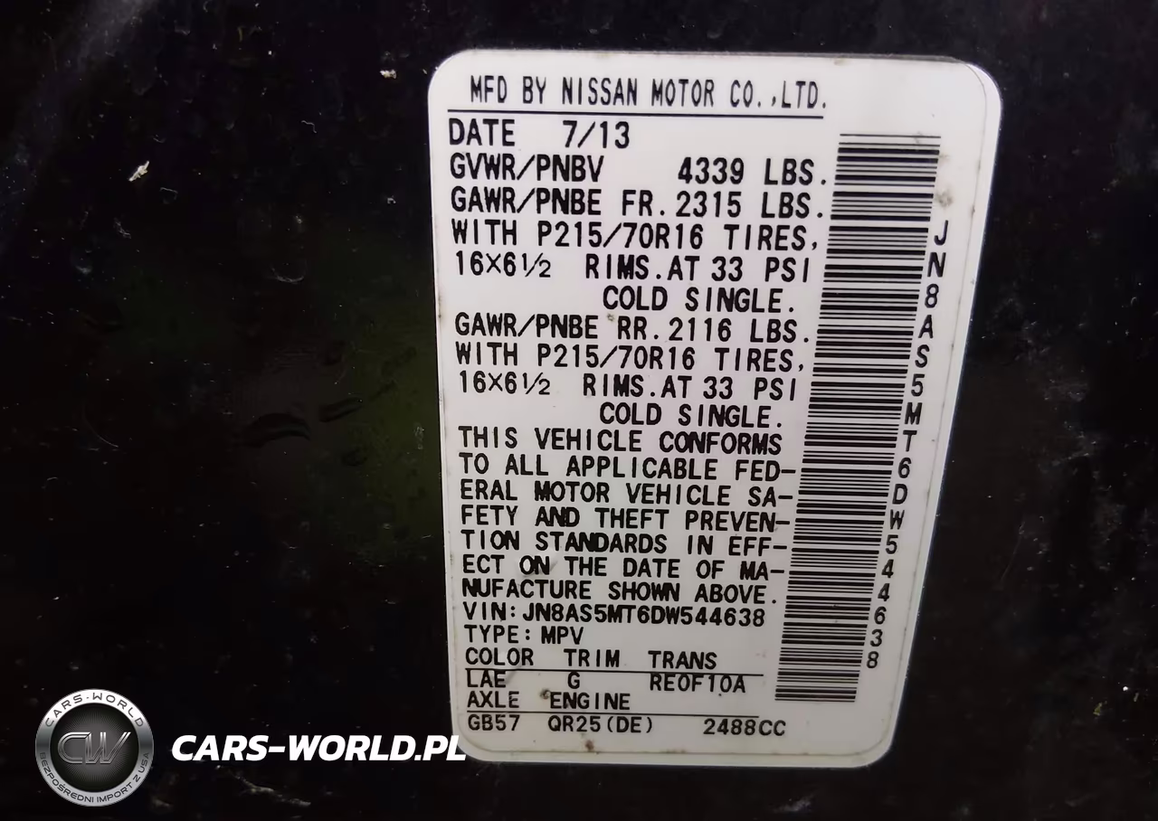 2013 Nissan Rogue S VIN:JN8AS5MT6DW544638 - 9