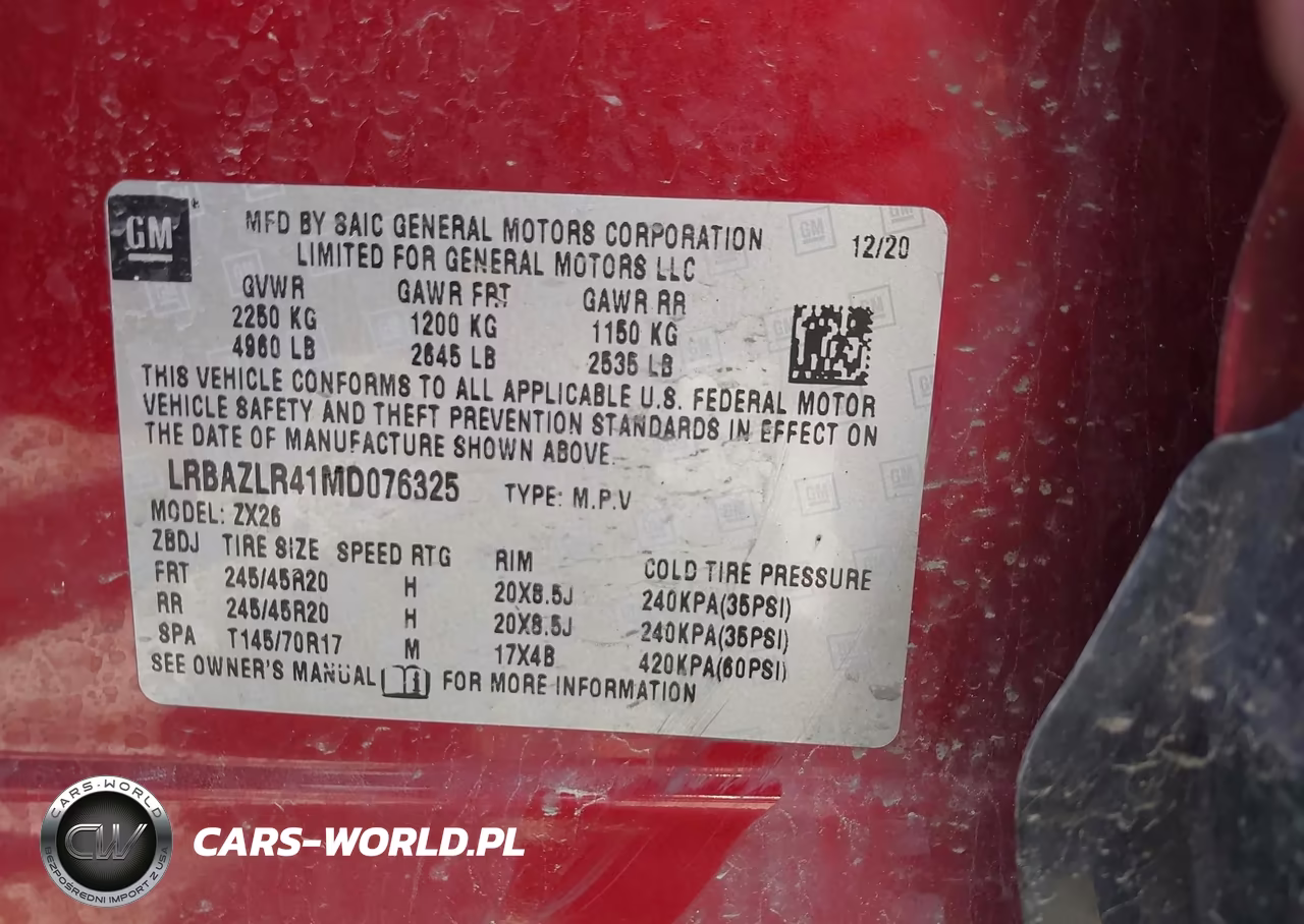 2021 Buick Envision Fwd Preferred VIN:LRBAZLR41MD076325 - 9