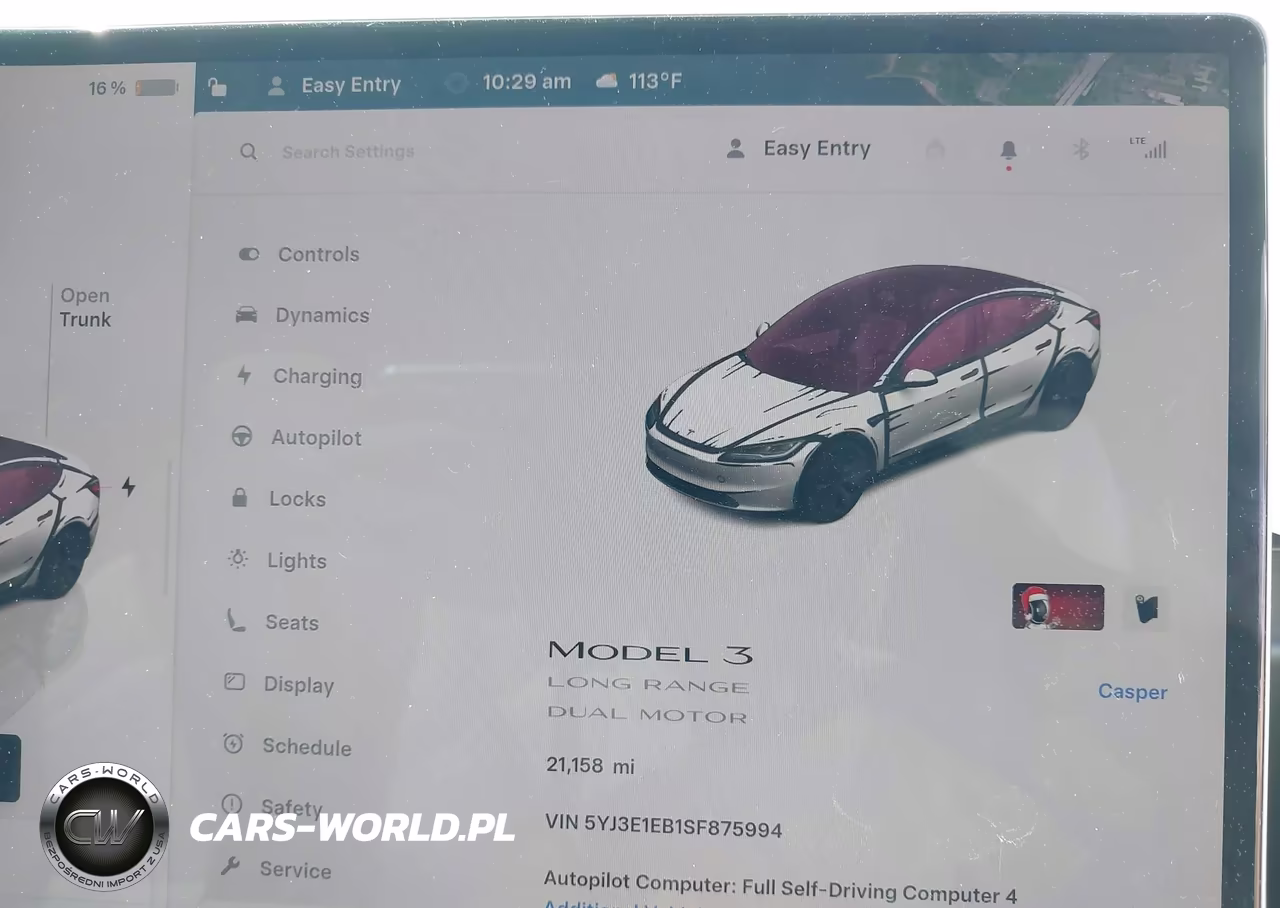 2025 Tesla Model 3 Long Range All-Wheel Drive VIN:5YJ3E1EB1SF875994 - 16