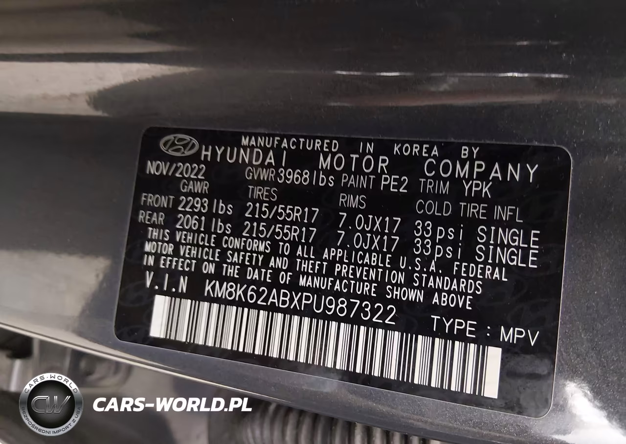 2023 Hyundai Kona Sel VIN:KM8K62ABXPU987322 - 9