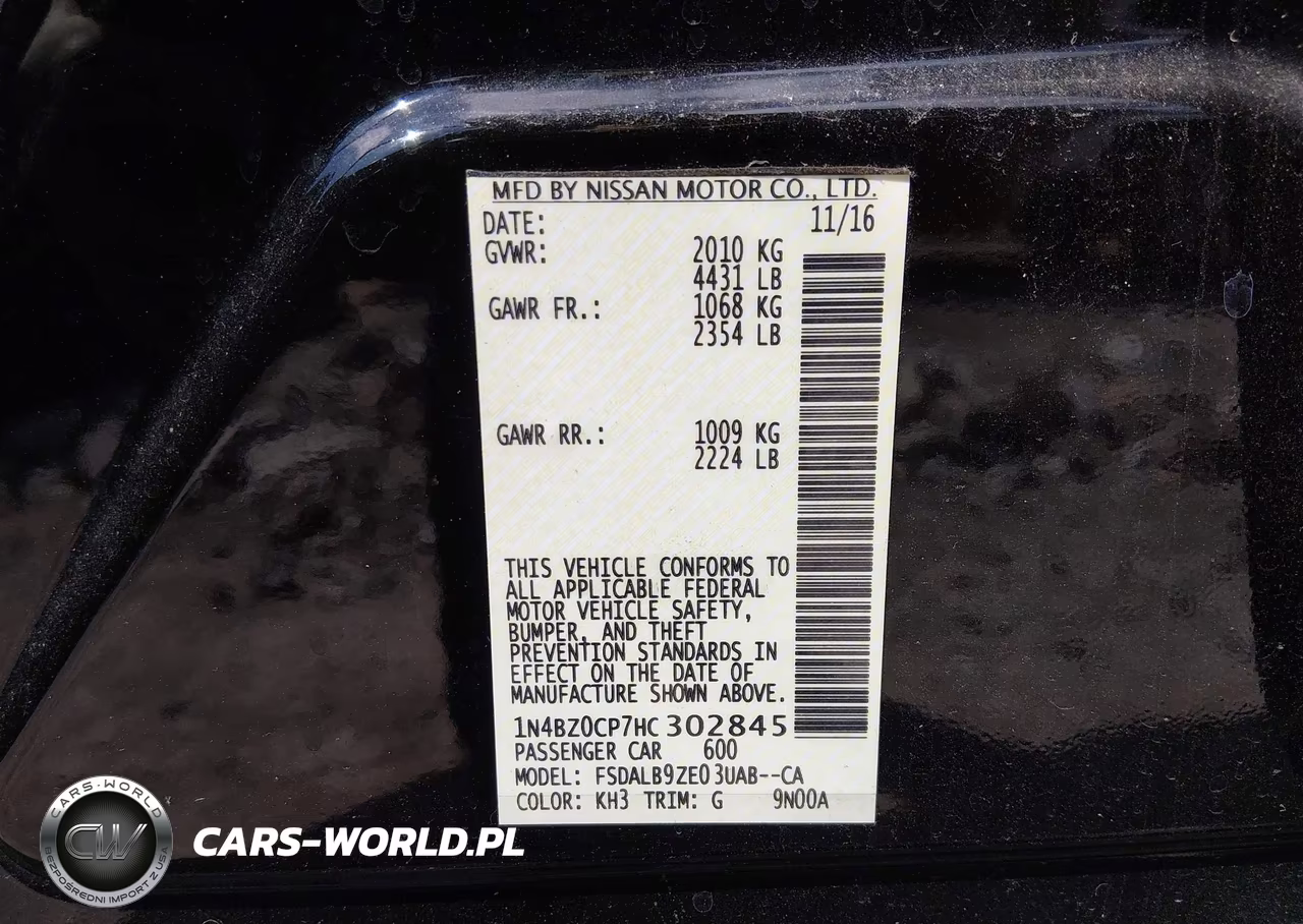 2017 Nissan Leaf S VIN:1N4BZ0CP7HC302845 - 9