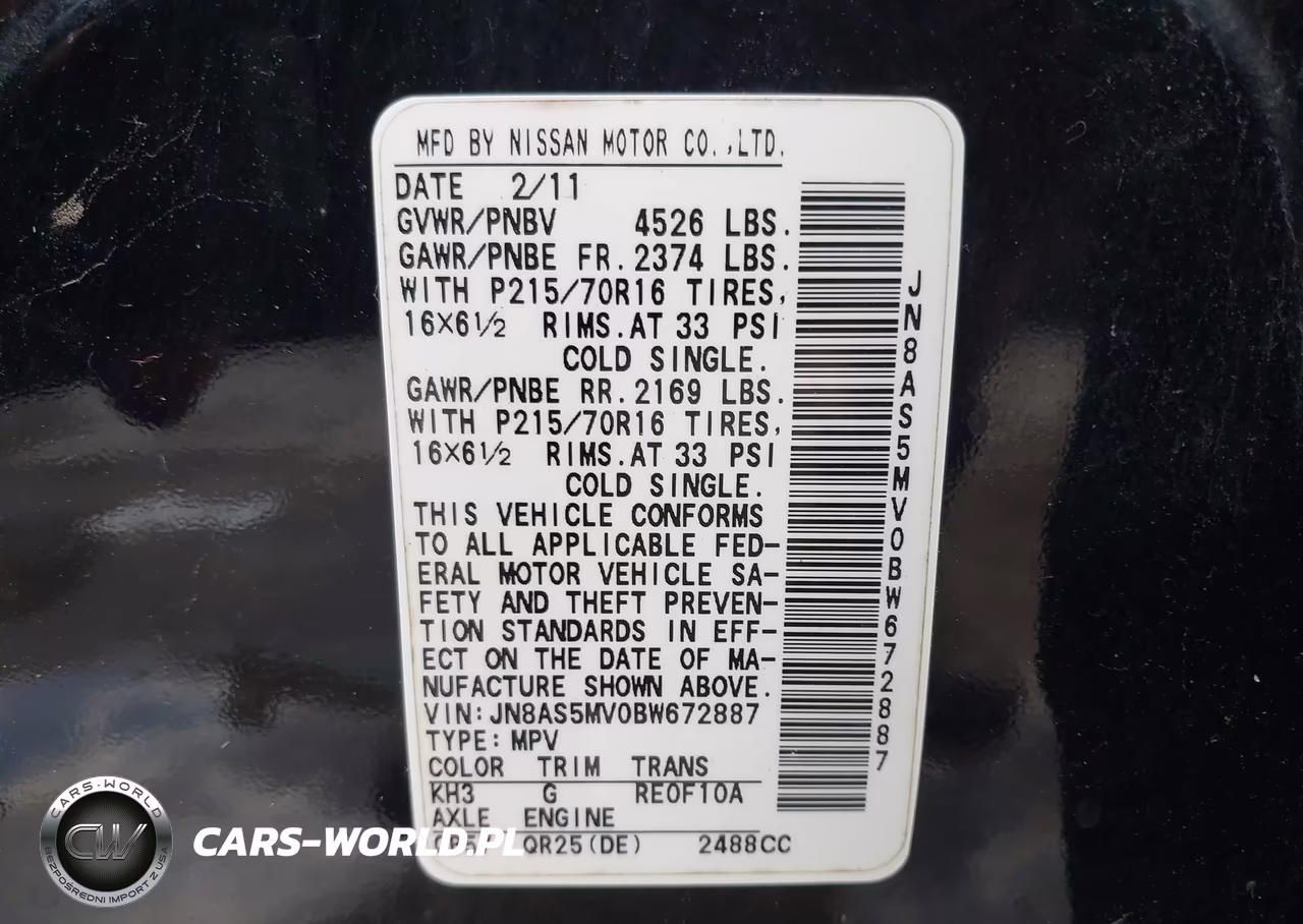 2011 Nissan Rogue S VIN:JN8AS5MV0BW672887 - 9