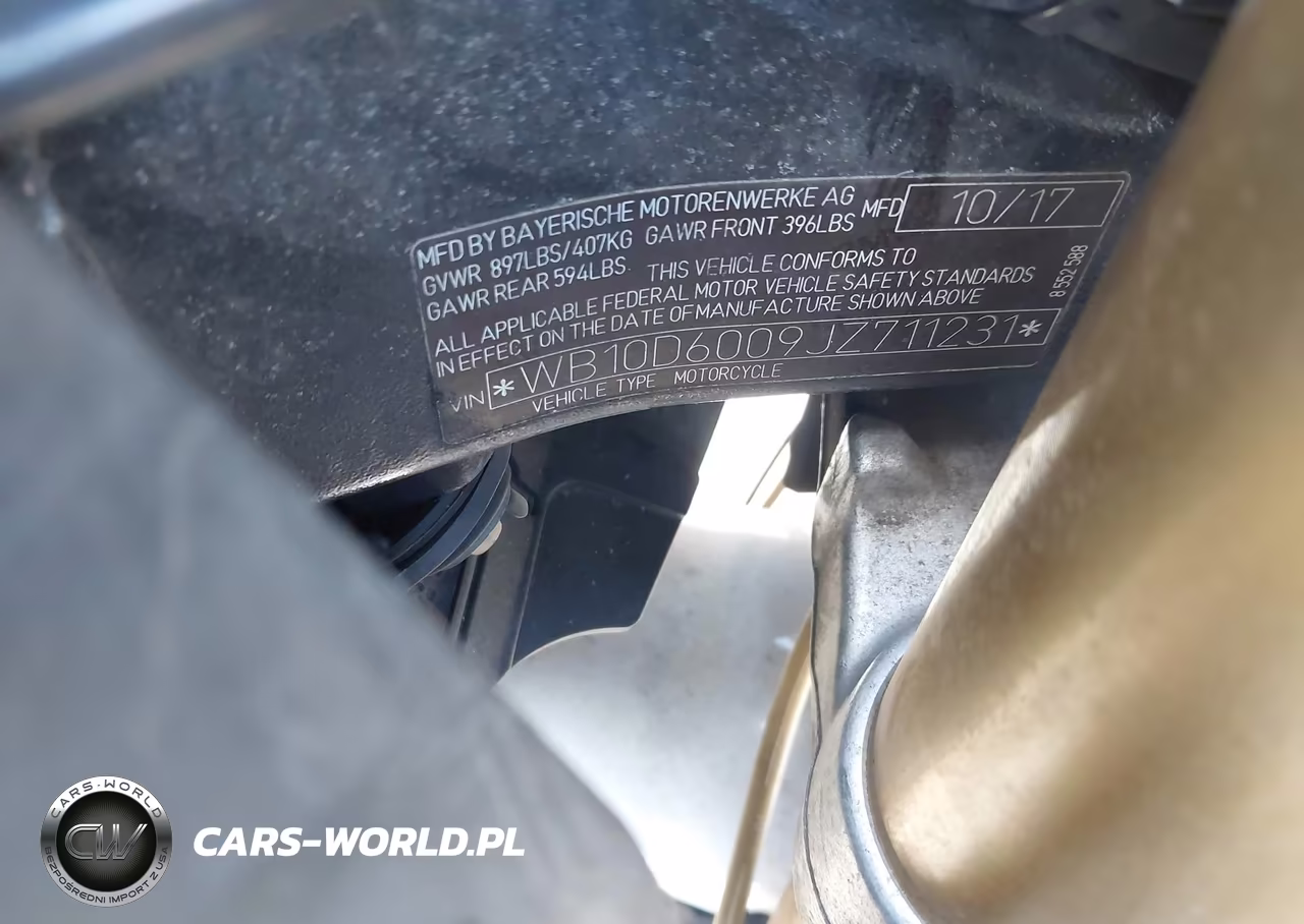 2018 BMW S 1000 Rr VIN:WB10D6009JZ711231 - 10