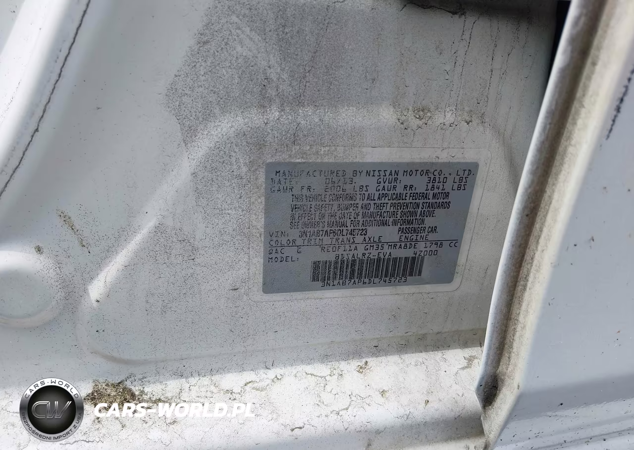 2013 Nissan Sentra Sr VIN:3N1AB7AP6DL745723 - 9