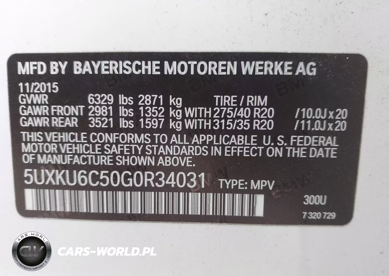 2016 BMW X6 xDrive50I VIN:5UXKU6C50G0R34031 - 9