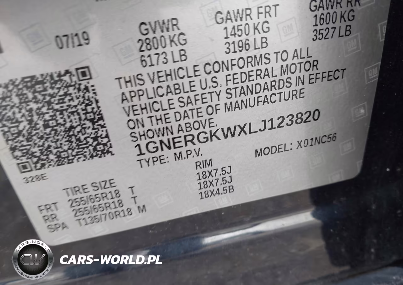 2020 Chevrolet Traverse Fwd Lt Cloth VIN:1GNERGKWXLJ123820 - 9