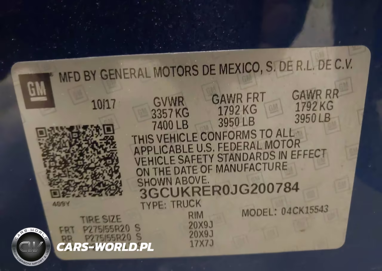 2018 Chevrolet Silverado 1500 1Lt VIN:3GCUKRER0JG200784 - 9
