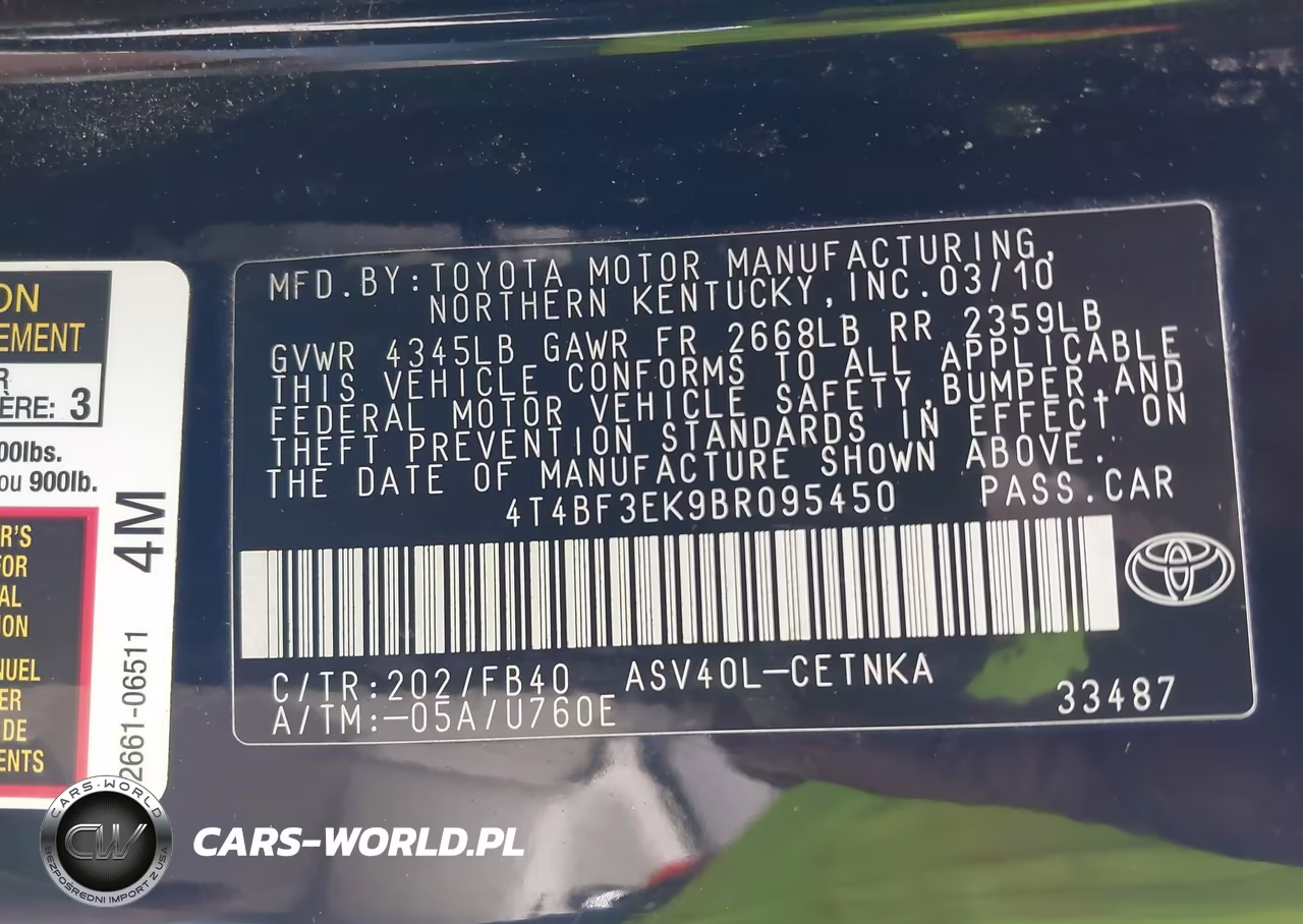2011 Toyota Camry Le VIN:4T4BF3EK9BR095450 - 9