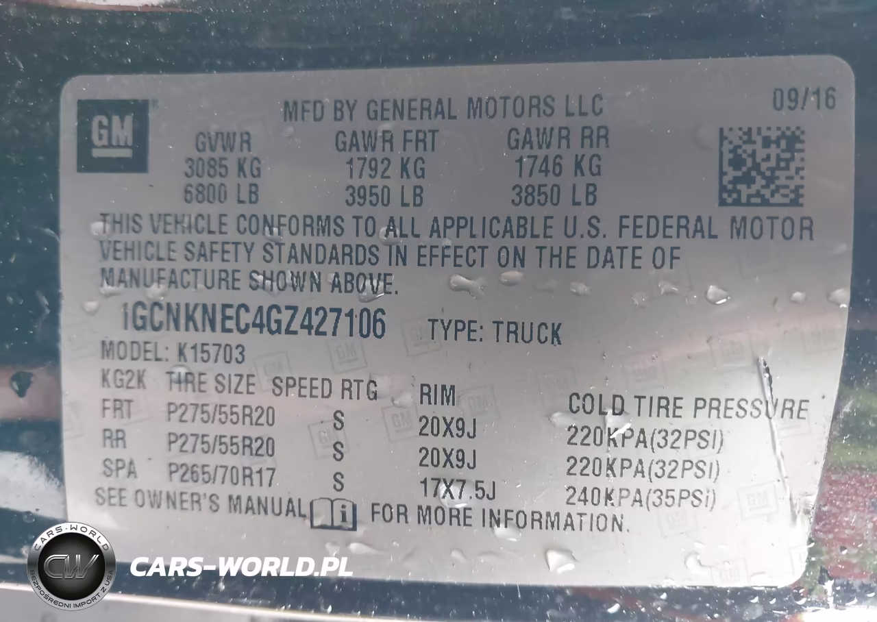 2016 Chevrolet Silverado 1500 Wt VIN:1GCNKNEC4GZ427106 - 9
