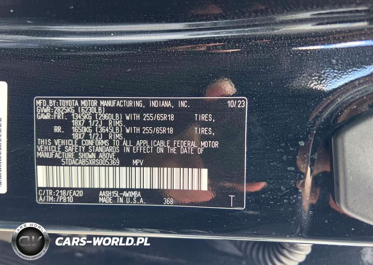 2024 Toyota Grand Highlander Hybrid Xle VIN:5TDACAB5XRS005369 - 9