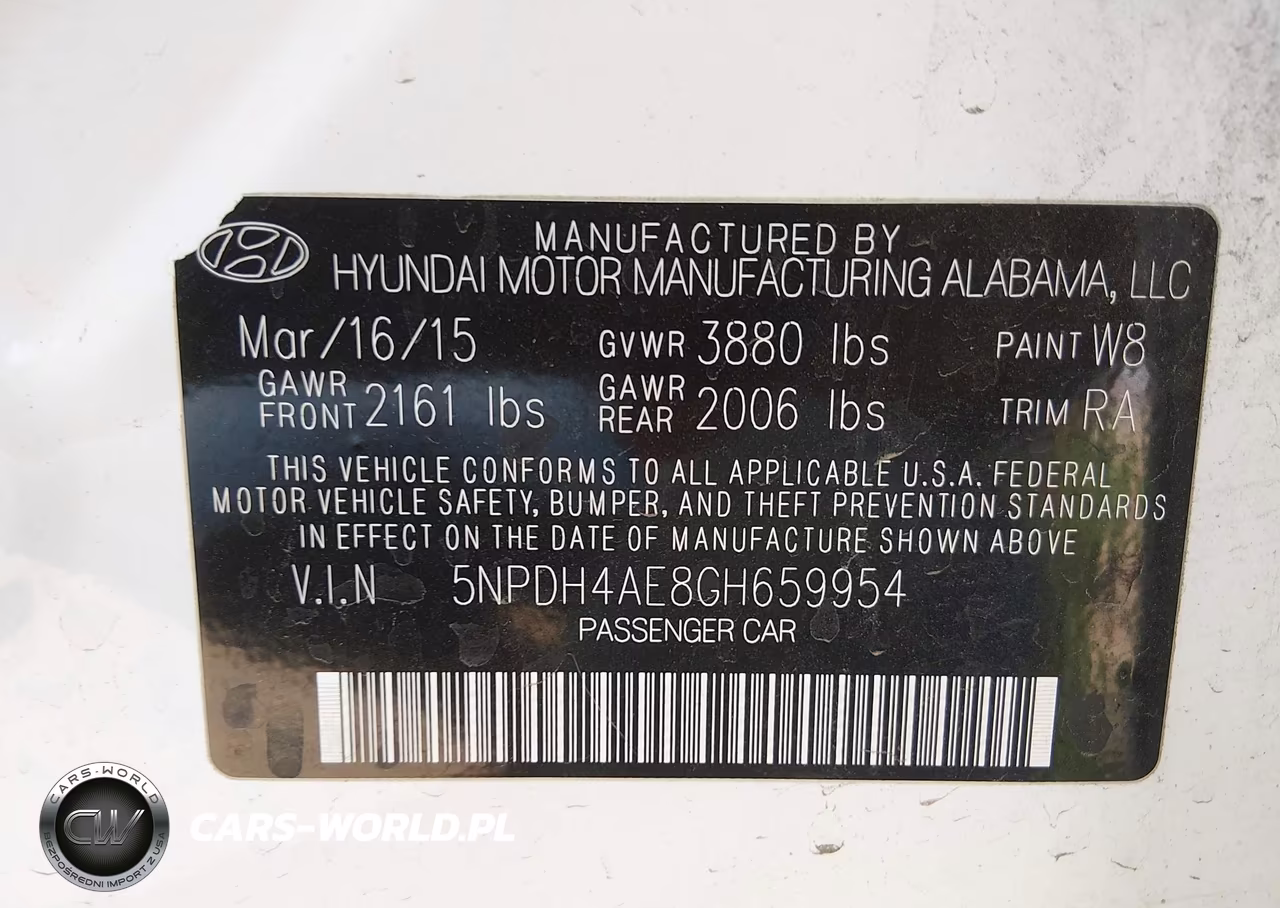 2016 Hyundai Elantra Se VIN:5NPDH4AE8GH659954 - 9