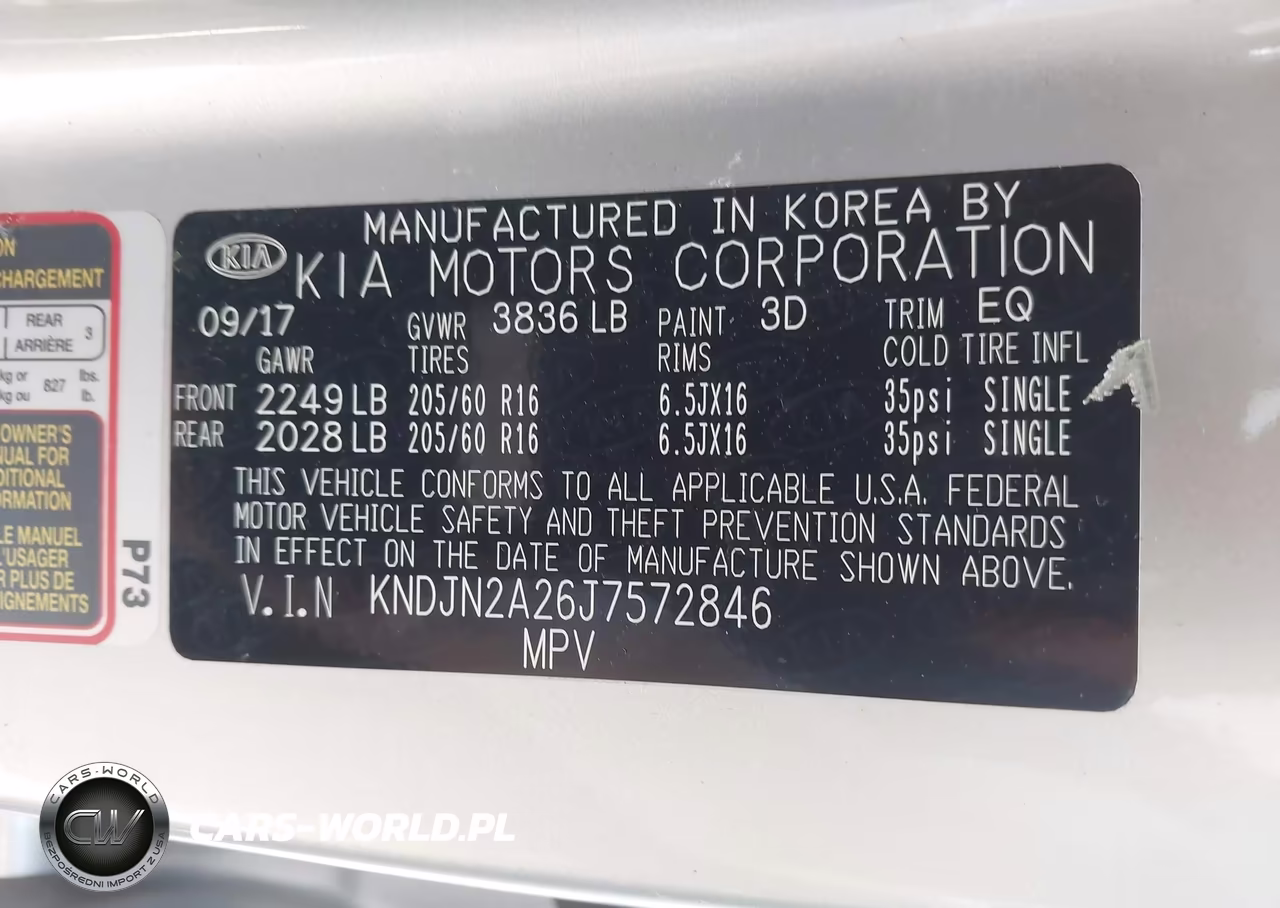 2018 KIA SOUL VIN:KNDJN2A26J7572846 - 9