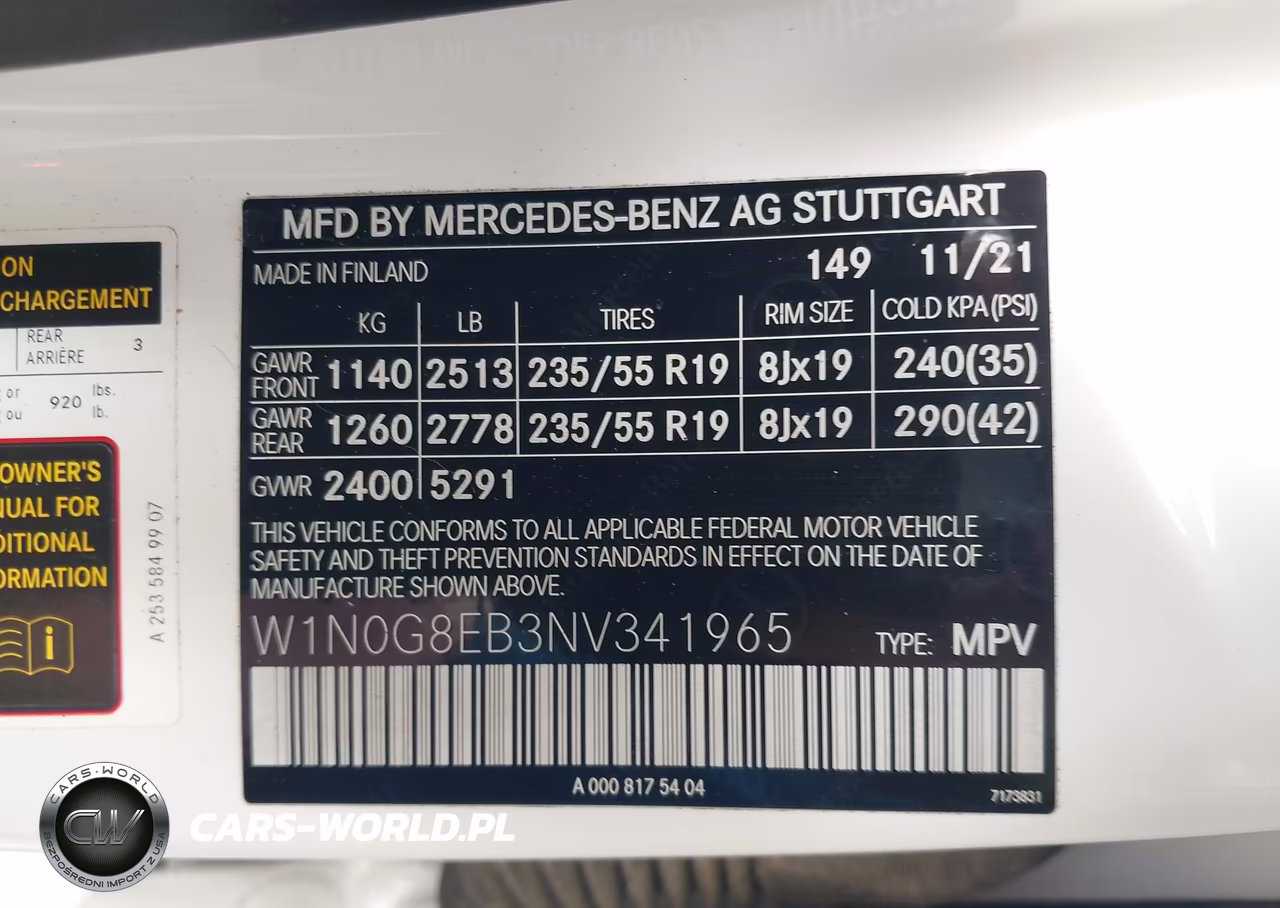 2022 Mercedes-Benz Glc 300 4Matic Suv VIN:W1N0G8EB3NV341965 - 9