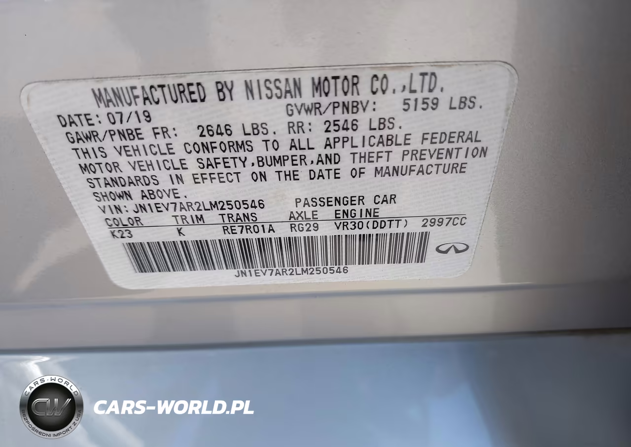 2020 Infiniti Q50 Sport Awd VIN:JN1EV7AR2LM250546 - 9