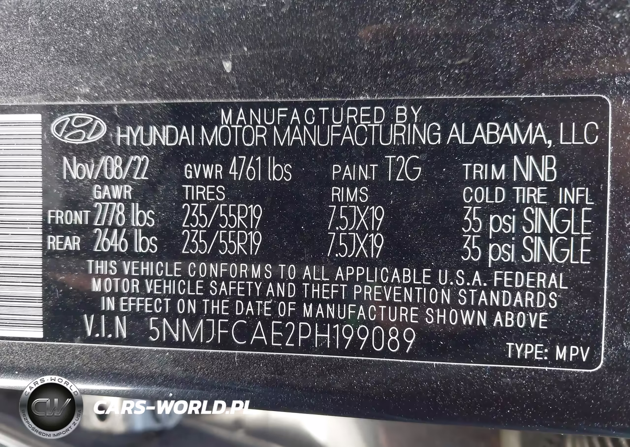 2023 Hyundai Tucson Sel VIN:5NMJFCAE2PH199089 - 9