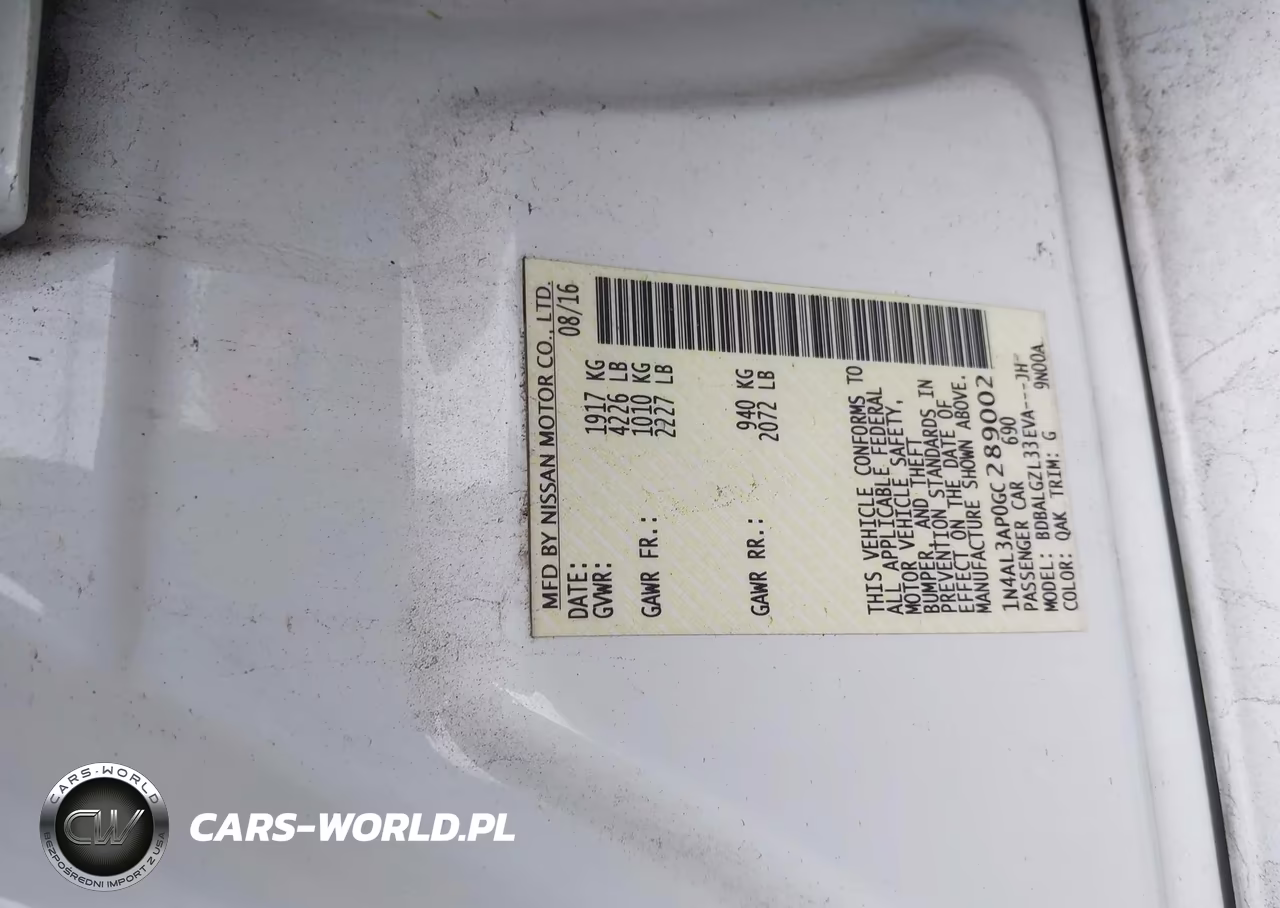 2016 Nissan Altima 2.5 S VIN:1N4AL3AP0GC289002 - 9