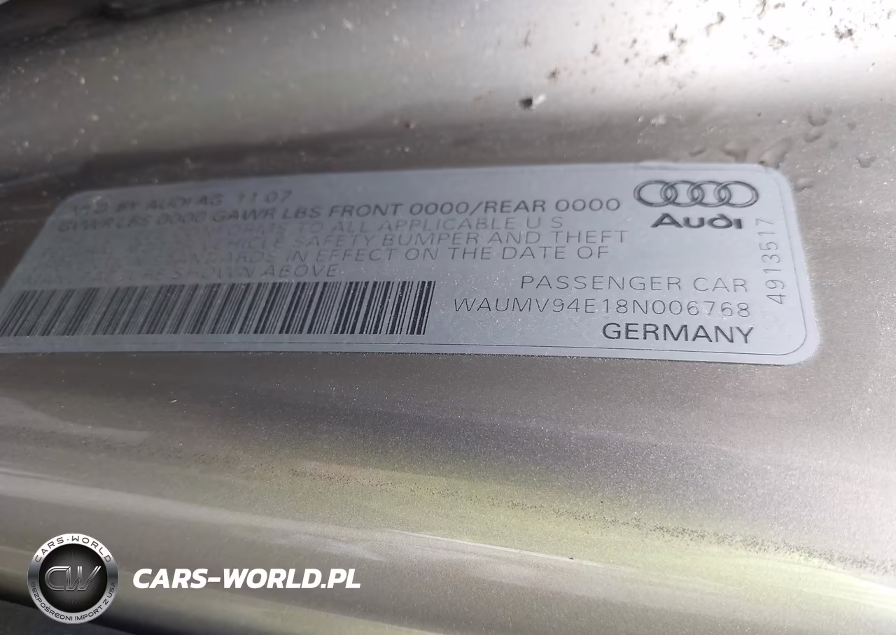 2008 Audi A8 L 4.2 VIN:WAUMV94E18N006768 - 9