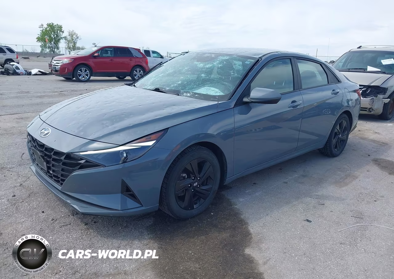 2023 Hyundai Elantra Hybrid Blue VIN:KMHLM4AJ6PU039688 - 2