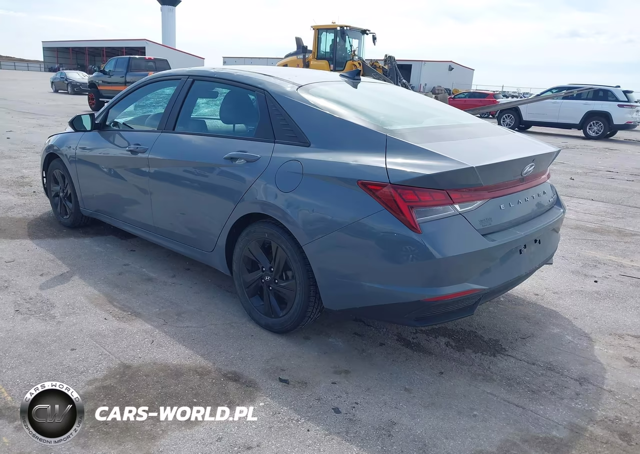 2023 Hyundai Elantra Hybrid Blue VIN:KMHLM4AJ6PU039688 - 3