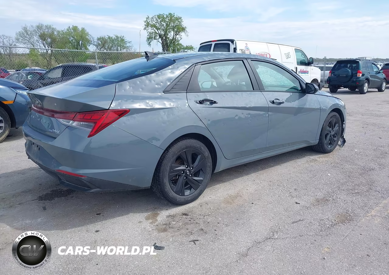 2023 Hyundai Elantra Hybrid Blue VIN:KMHLM4AJ6PU039688 - 4