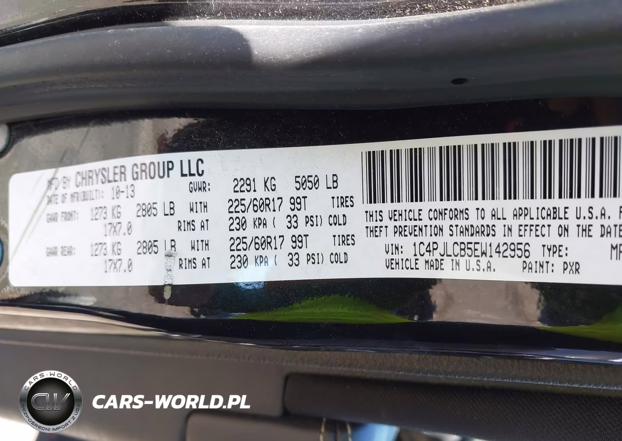 2014 Jeep Cherokee Latitude VIN:1C4PJLCB5EW142956 - 9