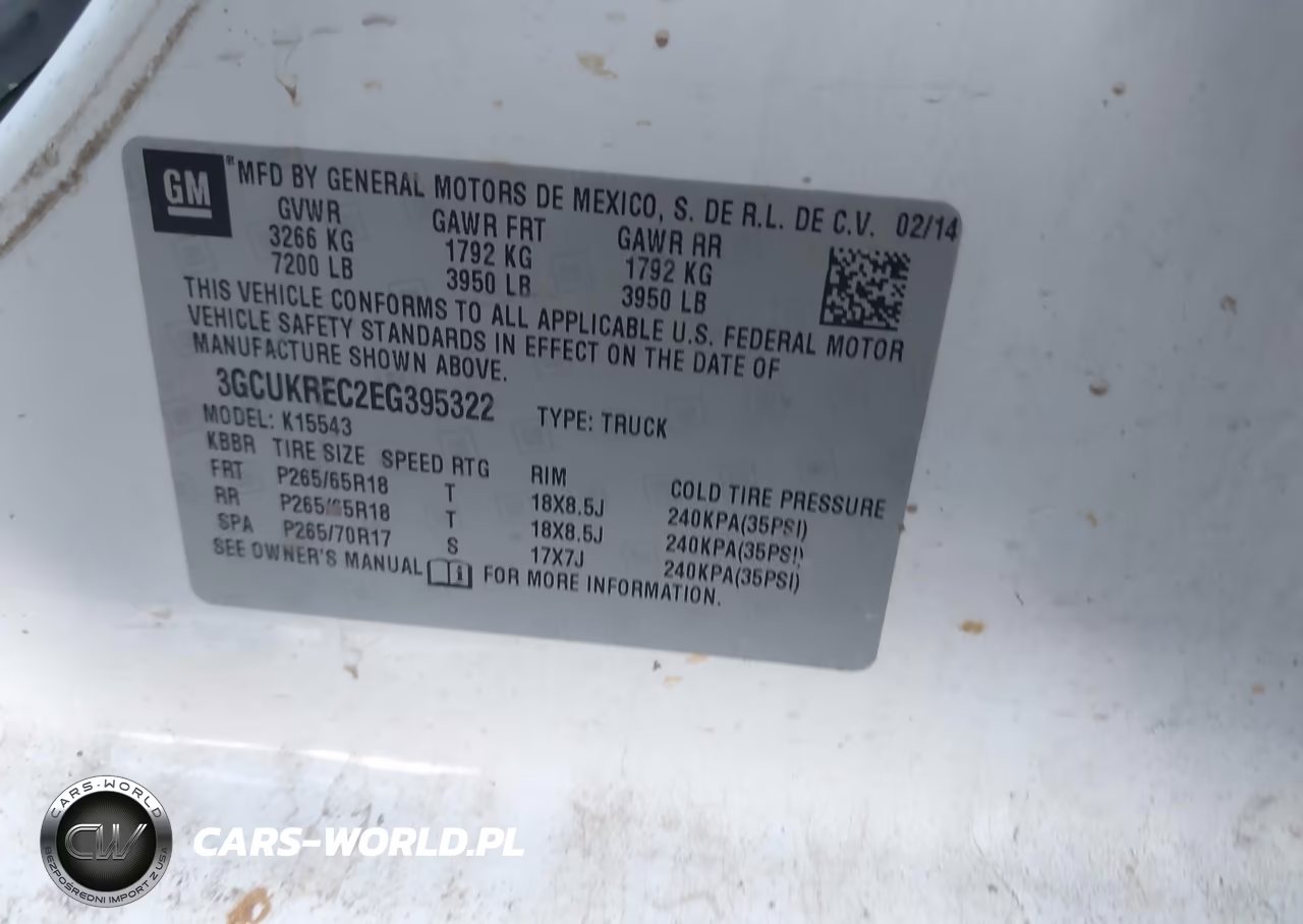 2014 Chevrolet Silverado 1500 1Lt VIN:3GCUKREC2EG395322 - 9
