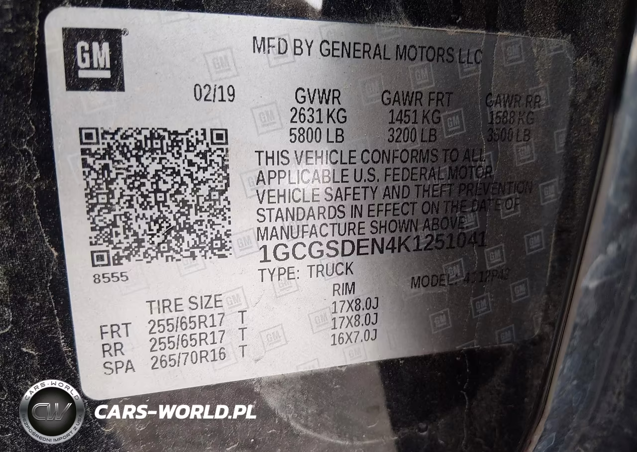 2019 Chevrolet Colorado Z71 VIN:1GCGSDEN4K1251041 - 9
