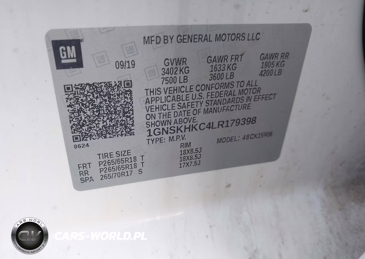 2020 Chevrolet Suburban 4Wd Lt VIN:1GNSKHKC4LR179398 - 9