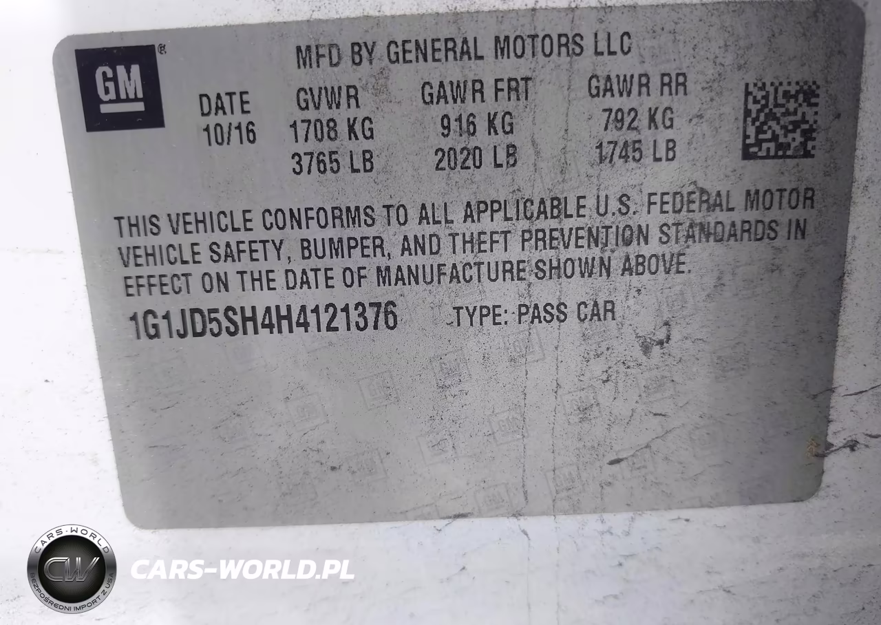 2017 Chevrolet Sonic Lt Auto VIN:1G1JD5SH4H4121376 - 9