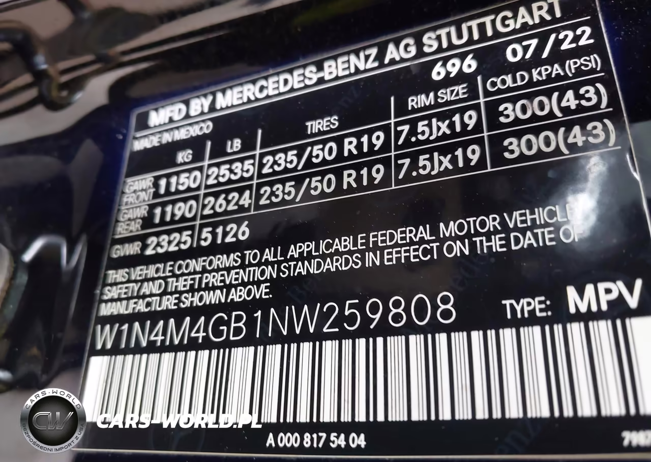 2022 Mercedes-Benz Glb 250 VIN:W1N4M4GB1NW259808 - 9