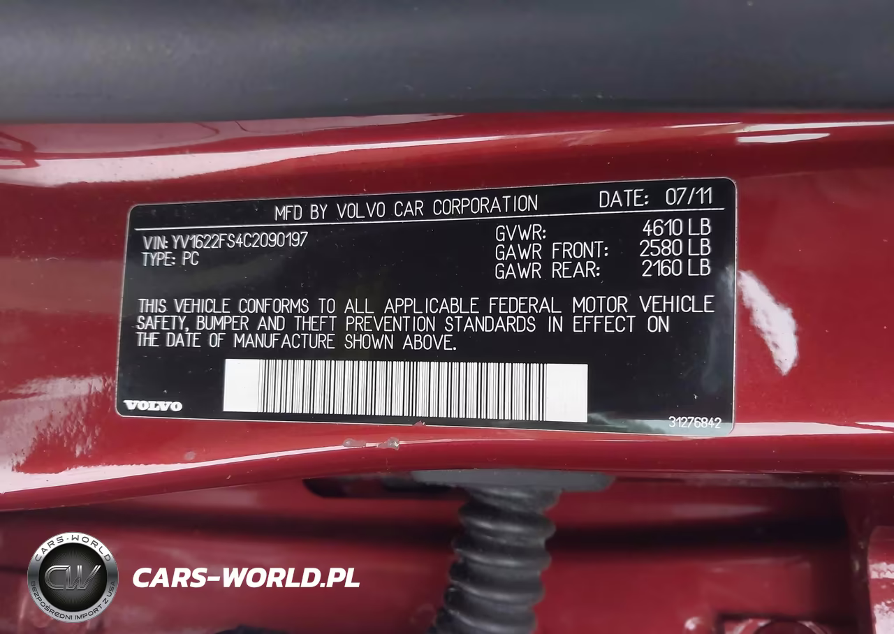 2012 Volvo S60 T5 VIN:YV1622FS4C2090197 - 9