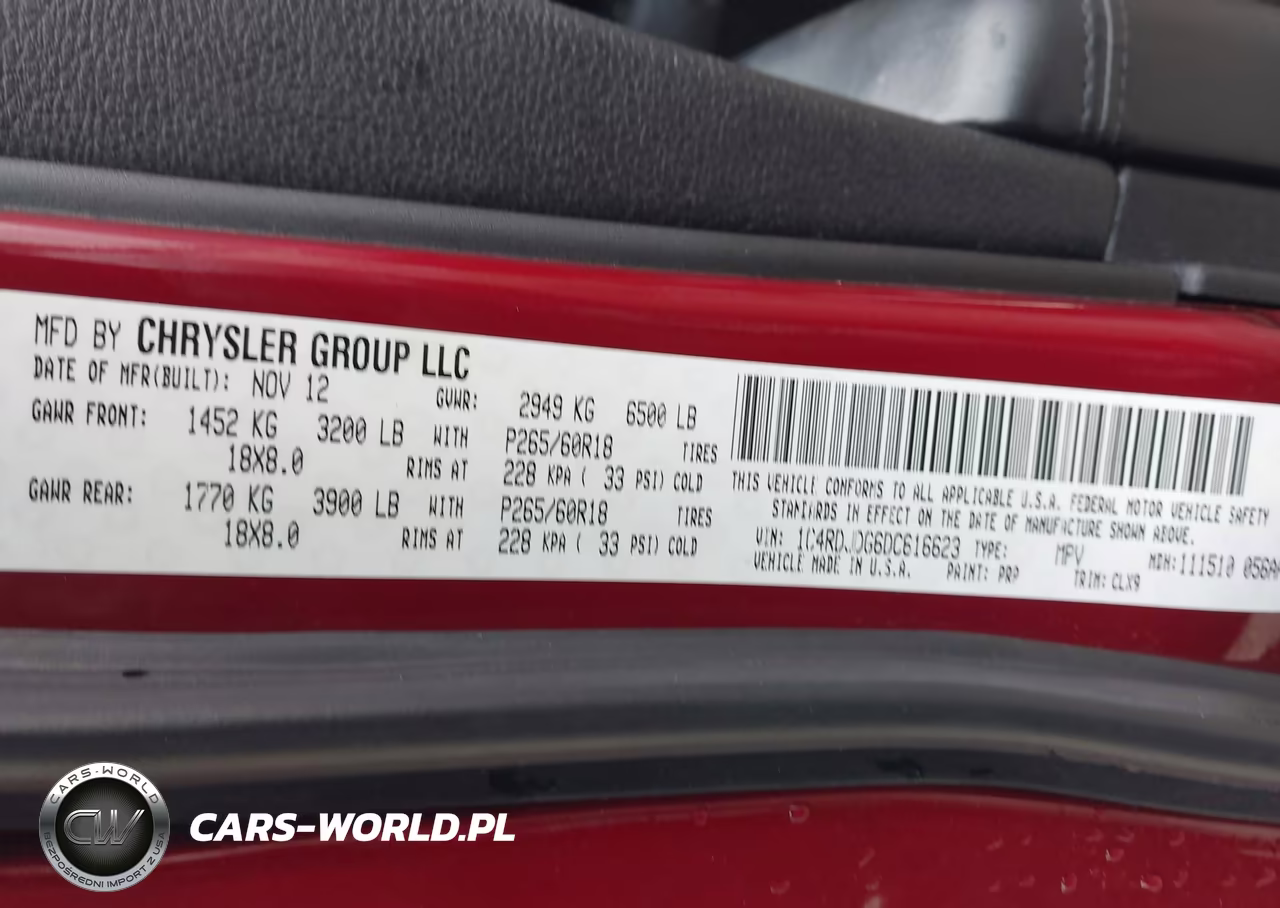 2013 Dodge Durango Crew VIN:1C4RDJDG6DC616623 - 9